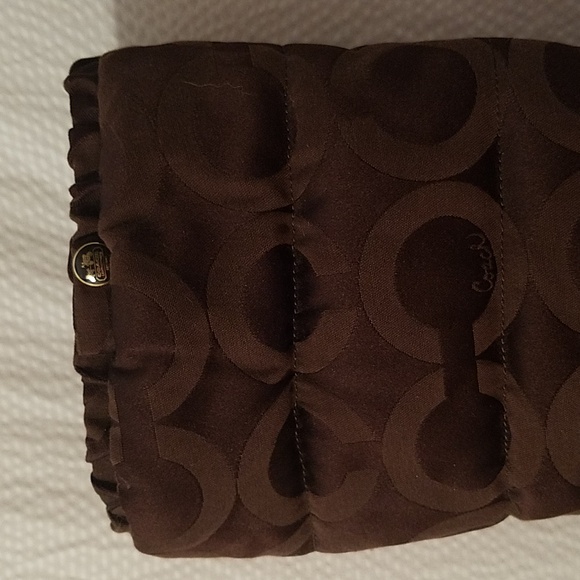 coach boots winter fall water proof quilted women's sz 8 1/2 B brown rain boot - Picture 11 of 15